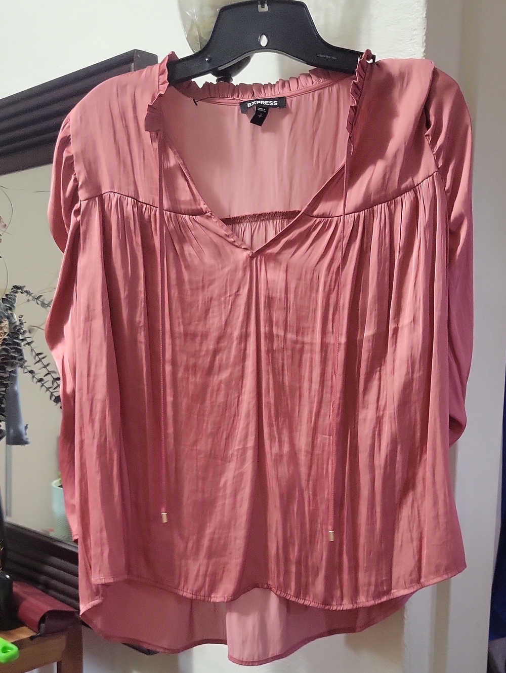 Express Silky Top Pink S